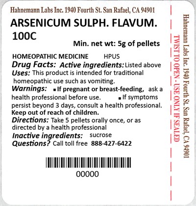 Arsenicum Sulphuratum Flavum 100C 5g.jpg Arsenicum Sulphuratum Flavum 100C 5g - Arsenicum Sulphuratum Flavum 100C 5g